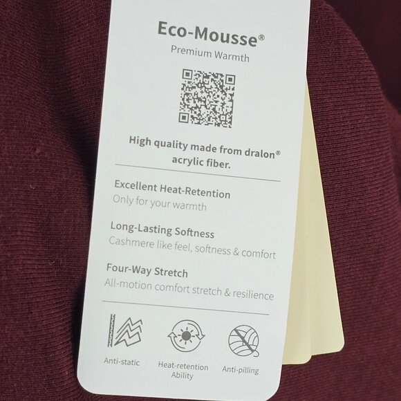 Cottage Prairie Cabin Boho Modern Chic Fall Midi Heat-Tech Burgundy Wine OGL SM - Picture 6 of 13